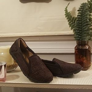 Comfortiva Pillowtop Memory Foam Brown slipons